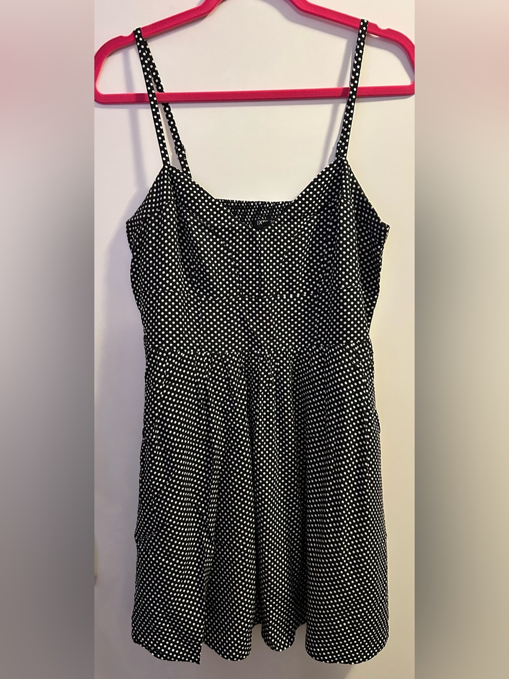 Express polka dot mini dress
